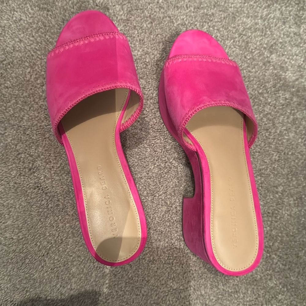 Veronica Beard Dessie Platform Sandals size 9.5 never worn